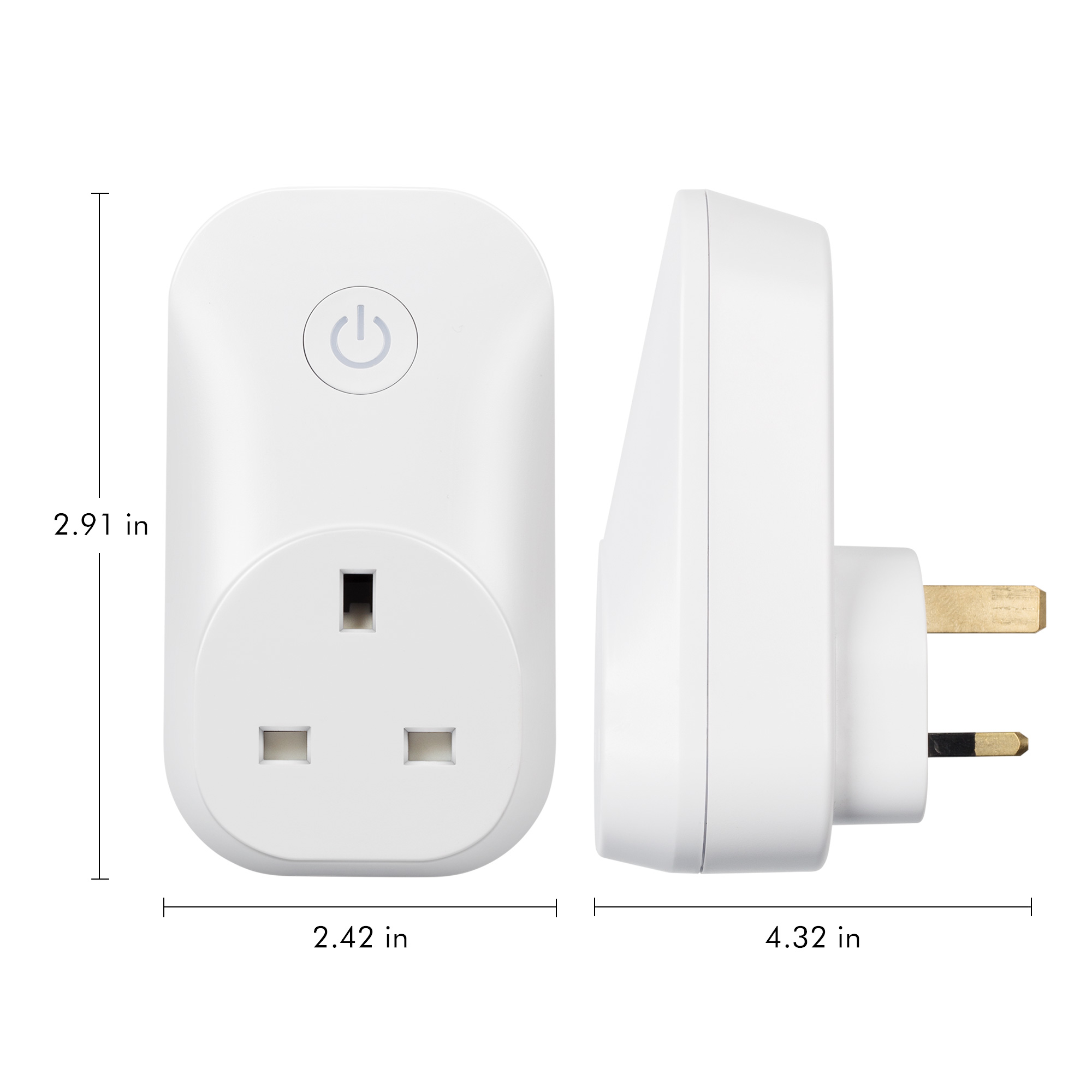 HBN WiFi Smart Plug, Compatible with Alexa Google Assistant and IFTTT (2 Pack)
